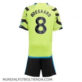 Camiseta Arsenal Martin Odegaard #8 Segunda Equipación Replica 2023-24 para niños mangas cortas (+ Pantalones cortos)